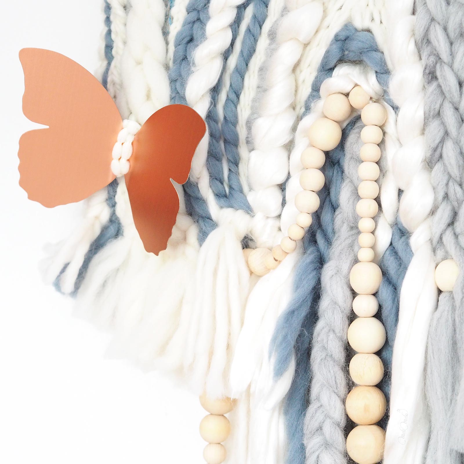 Tissage Papillon. Ondes bleues – Image 3