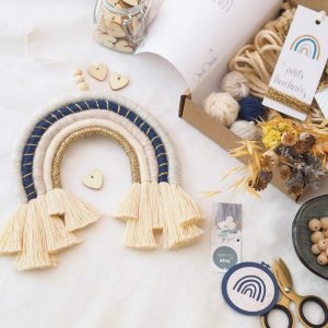 Kit DIY Suspension Arc-en-ciel #6 Bleu nuit Or