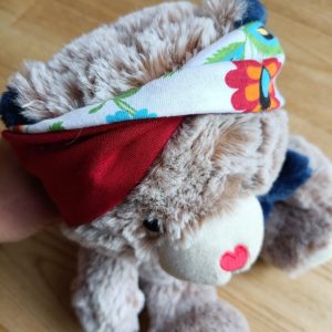Bandeau cheveux bordeaux / fleurs de printemps – Femme & enfant