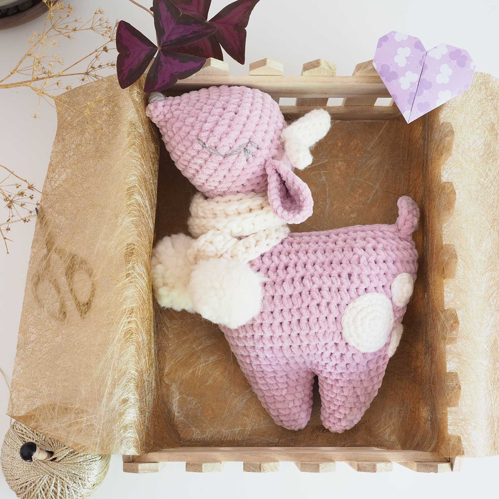 Lot douceur: Rose la bichette, tableau et rangement – Image 3