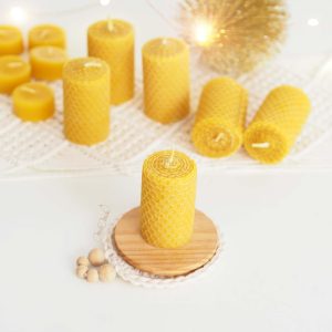 Bougie artisanale, pure cire d&rsquo;abeille organique