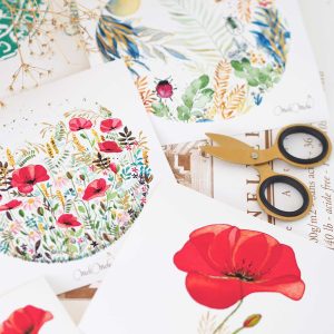 Petites cartes d&rsquo;art /3 modèles