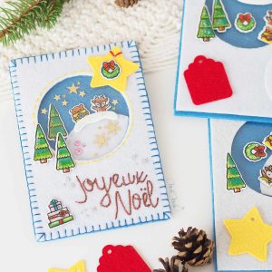 Kit DIY Broderie #1 Voeux en feutrine