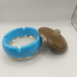 Cendrier en résine Océan