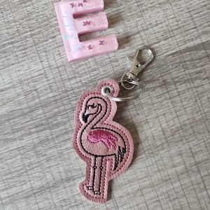 porte-clés flamand rose