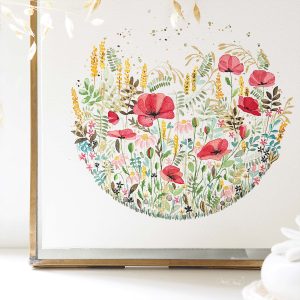 Affiche Ronde de Coquelicots /27 tirages d’art