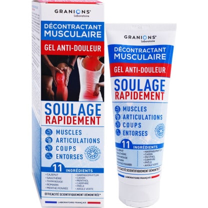 GRANIONS DECONTRACTANT MUSCULAIRE GEL ANTI DOULEUR 100ML – Image 2