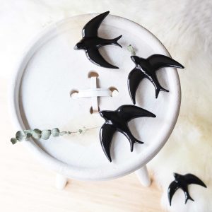 Hirondelle murale . Porcelaine /authentique