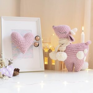 Lot douceur: Rose la bichette, tableau et rangement