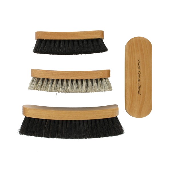 Brosse à lustrer crin de cheval 15 cm – Image 3