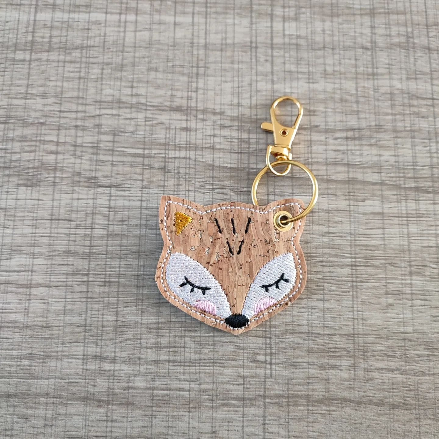 porte clés renard en liège – Image 3