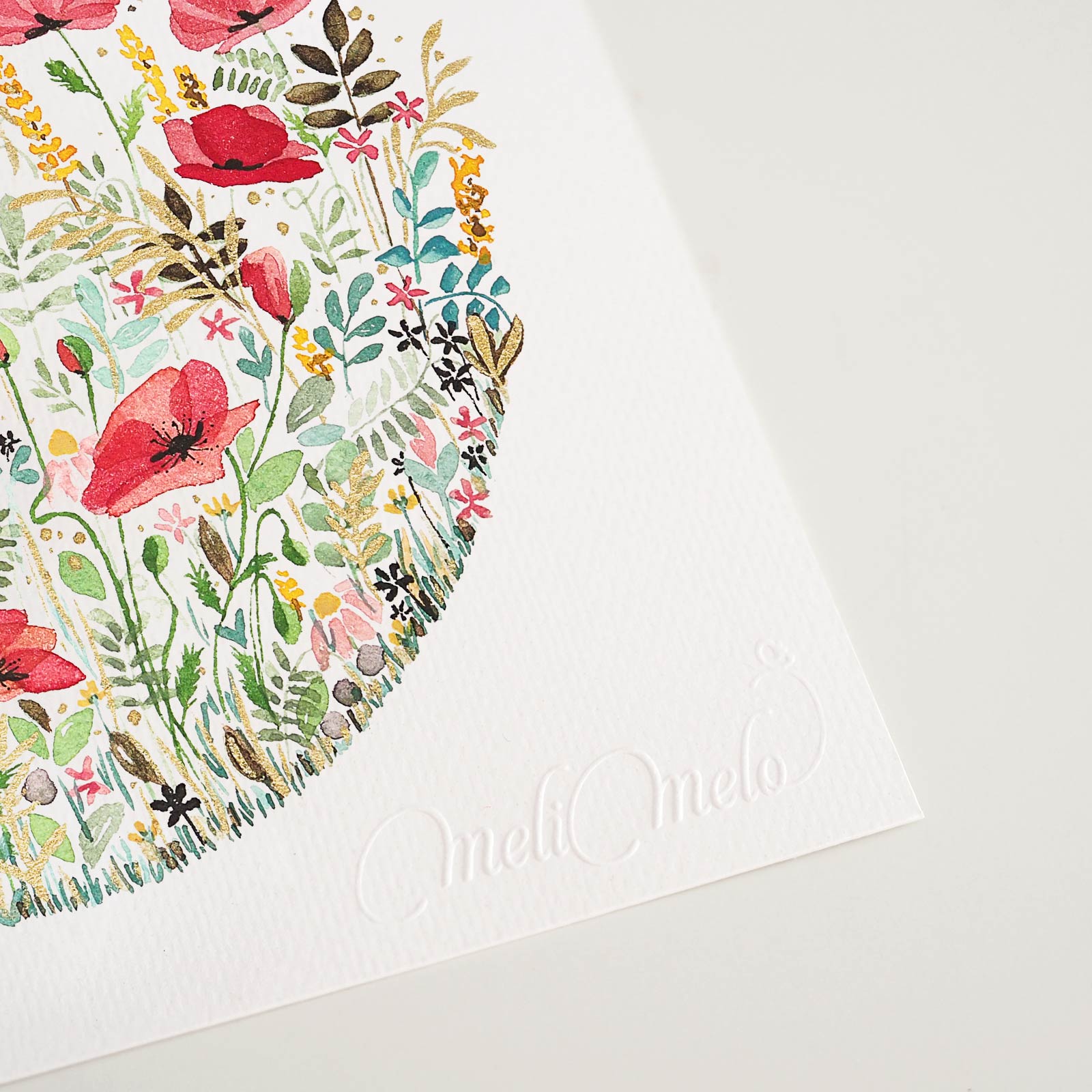 Carte d’art Ronde de Coquelicots – Image 4