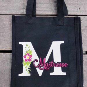 Tote bag maîtresse / Sac cadeau maîtresse / Tote bag personnalisé maîtresse / Cadeau fin d’année scolaire / Sac tissu maîtresse / Idée cadeau maîtresse